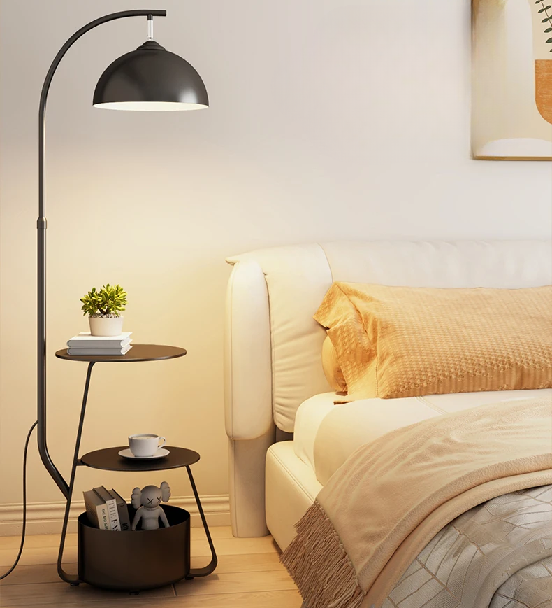 Nordal | Scandinavian Floor Lamp With Built-In Storage