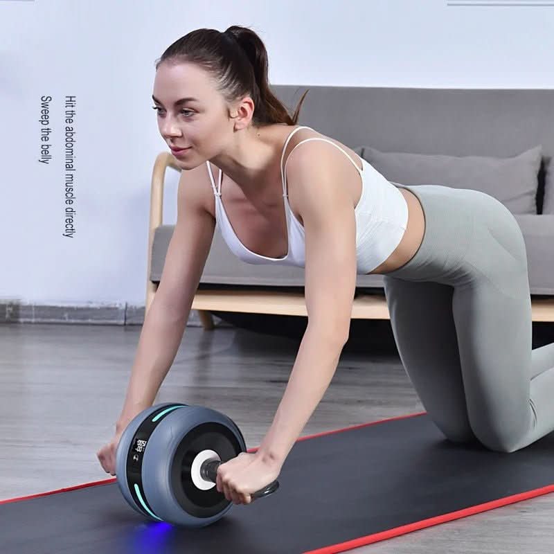 Roată pentru abdomen CorePulse — mecanism de revenire automată, contor digital