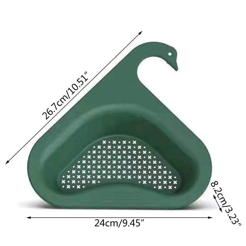 AquaNest Corner Sink Caddy — Stable Kitchen Drain Basket