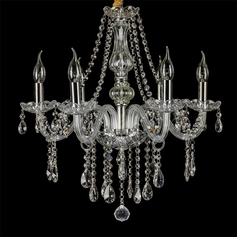 Silva Luxury Candlestick Clear Crystal Chandelier | ventumra
