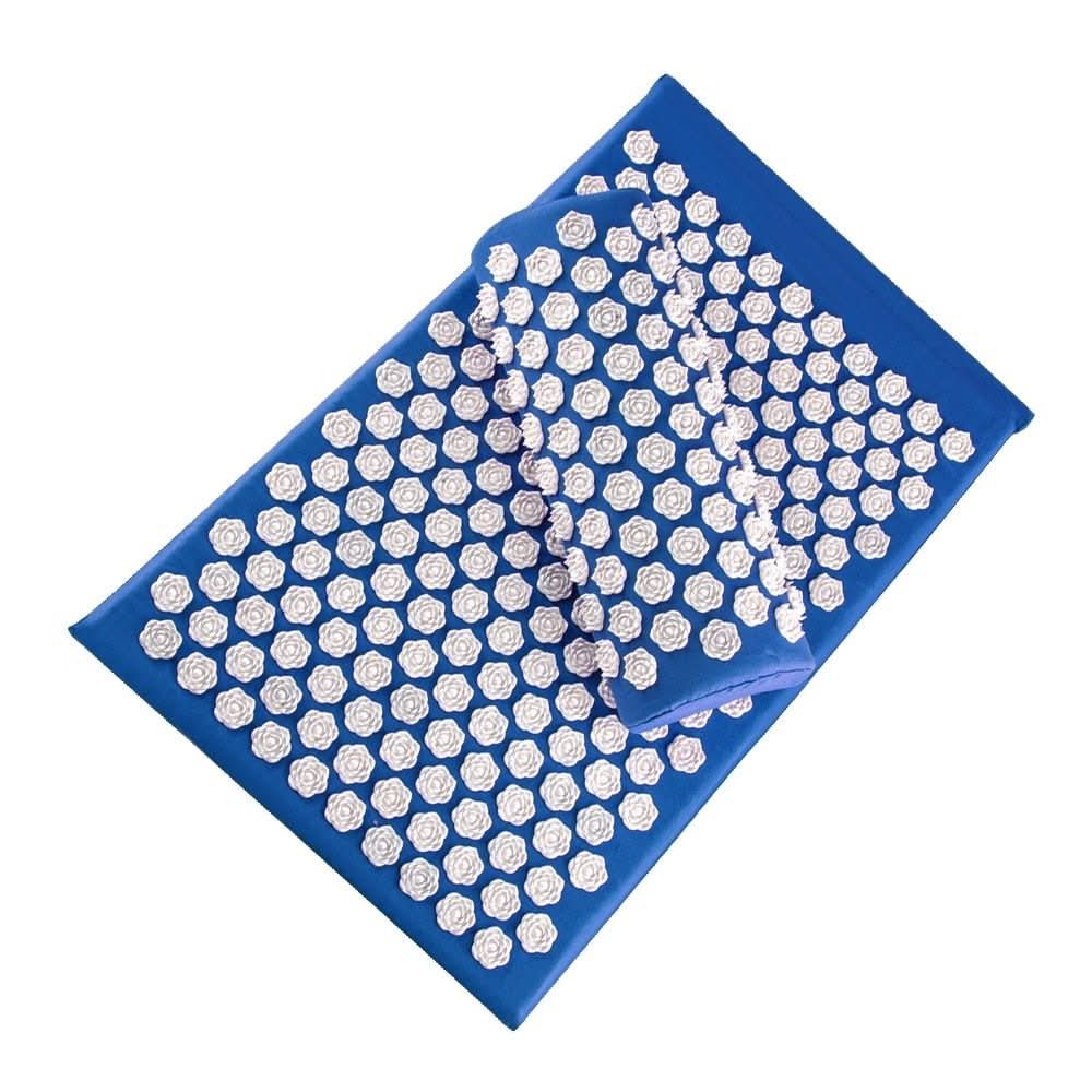 CalmFlow Acupressure Yoga Mat and Cushion Set — High-Density Contoured Node Design