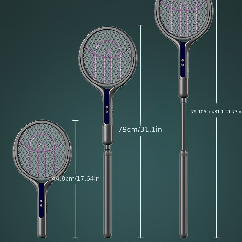 Electric Insect Killer Zapper — Extendable Handle, 2-in-1