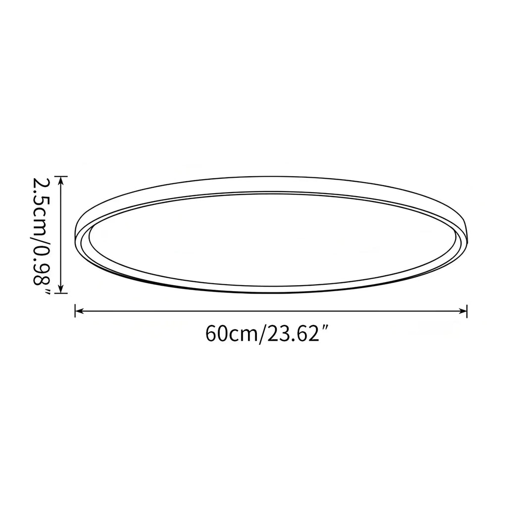 Slim Round Profile Flush Mount Ceiling Light For Bedroom | Ventumra