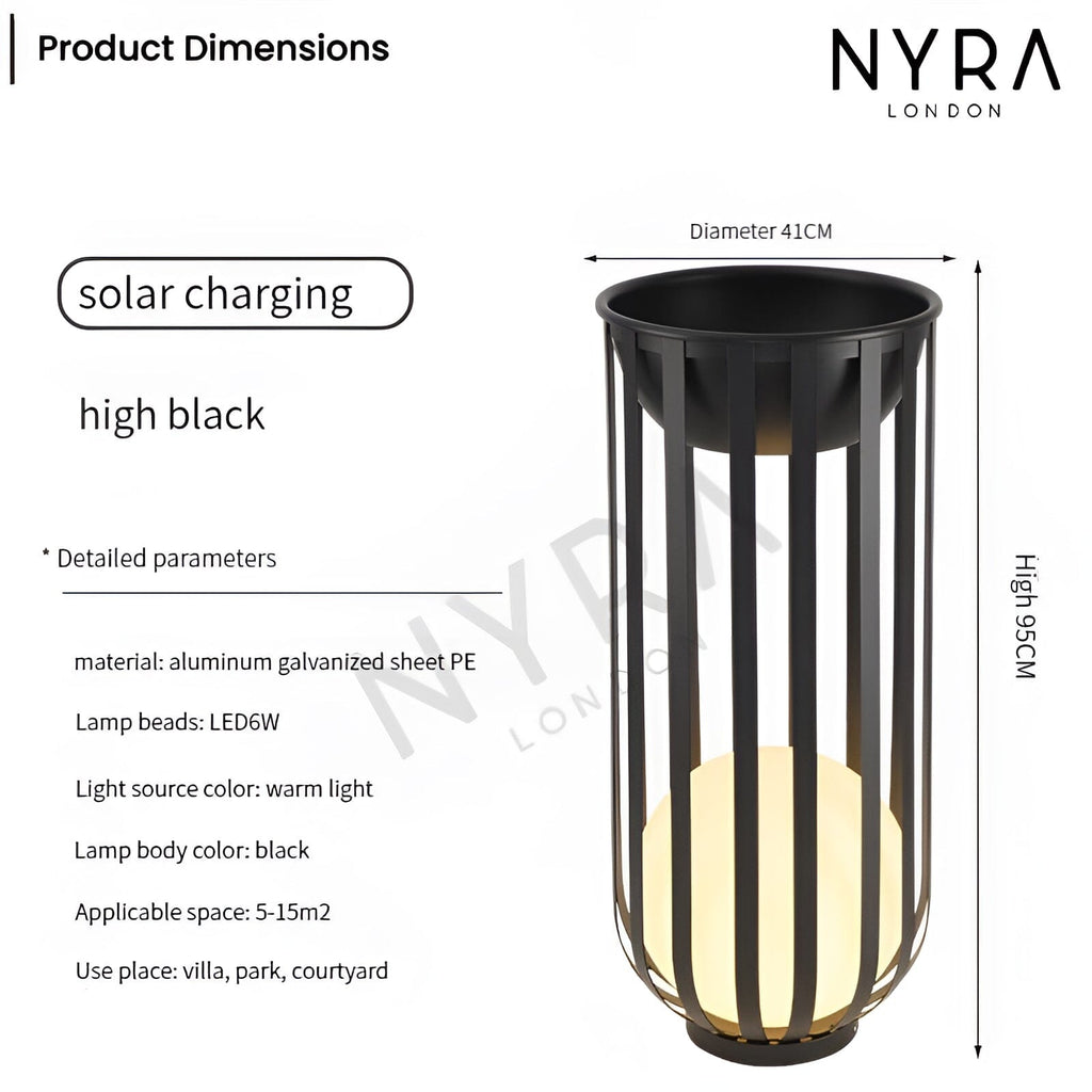SylvaGlow | Waterproof Solar Flower Pot Lamp for Outdoors