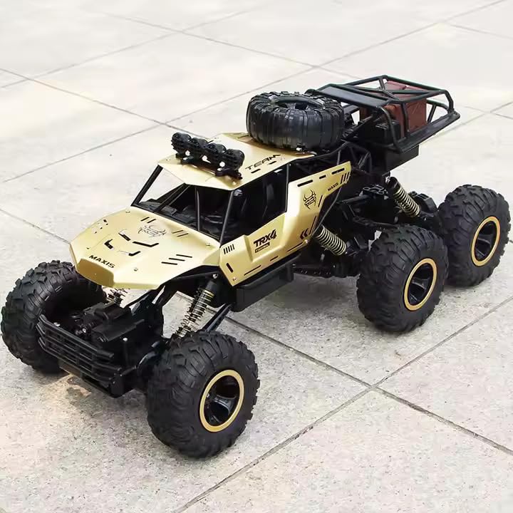 TrailRover 6WD Remote-Controlled Monster Truck — Direct Wheel Traction, Flexible Spring Suspension