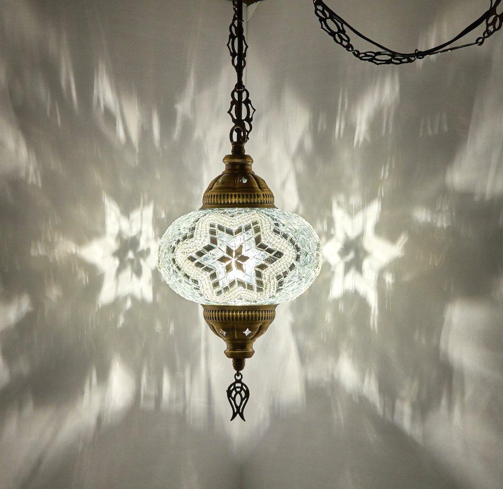 Elara Mosaic Glass Pendant Lamp Handmade Deco Ceiling Light