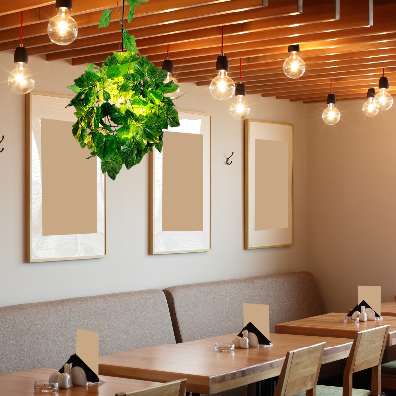 Ritta Rustic Plant Art Deco Globe Vine Pendant Light | ventumra