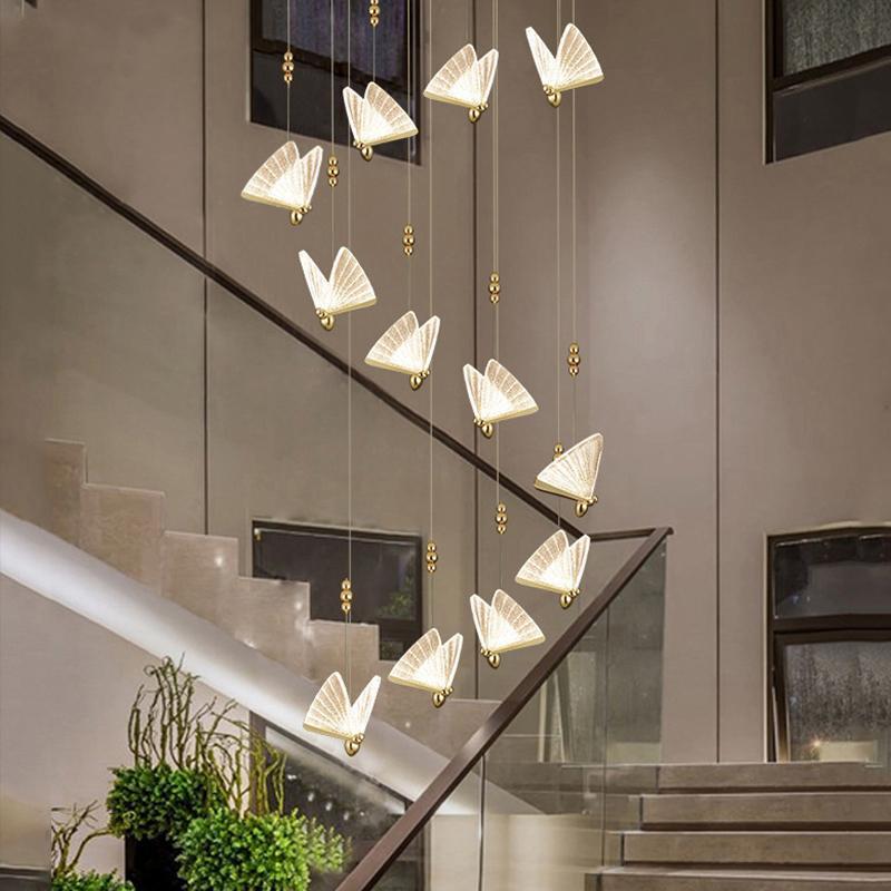 Arisha Art Deco Butterfly Pendant Light, 2 Color | ventumra