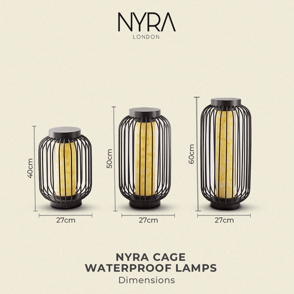 Lunara Cage Outdoor Lamps Waterproof Weatherproof Lighting