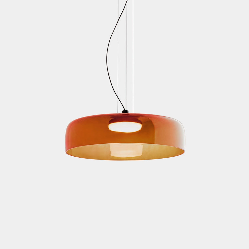 Calyra Glass and Metal Pendant Light for Dining Rooms