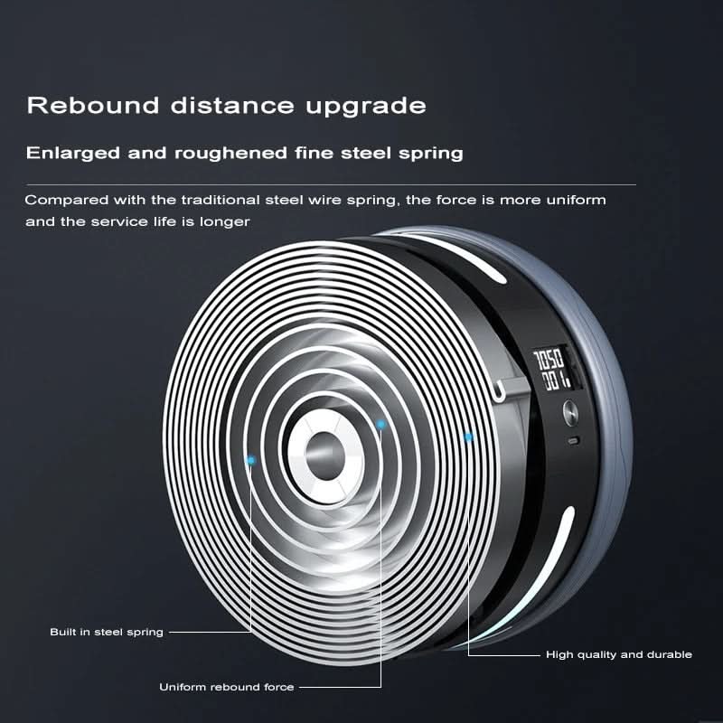 Roată pentru abdomen CorePulse — mecanism de revenire automată, contor digital