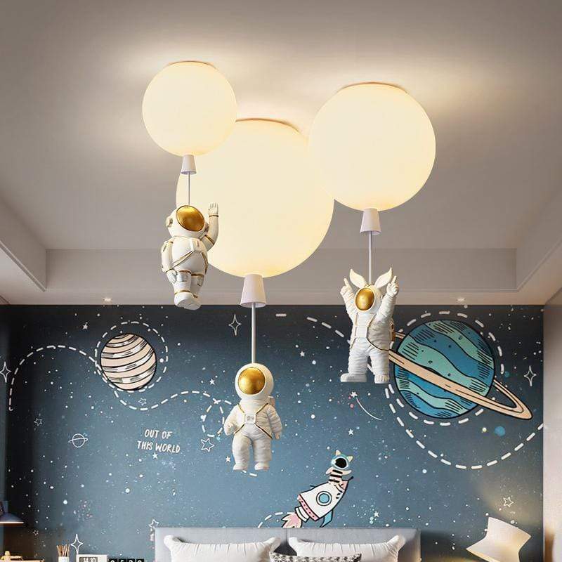 Aria Astronaut Balloon Flush Mount Ceiling Light, L 20/25/30/35cm | ventumra
