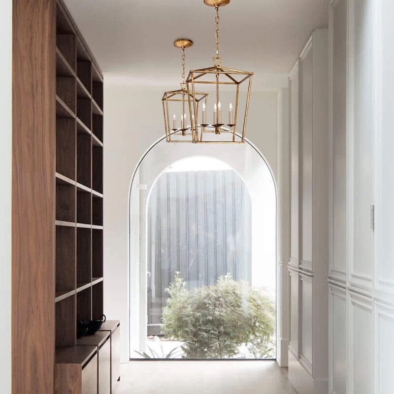 Asteron Retro Candle Cage Pendant Light for Dining Rooms