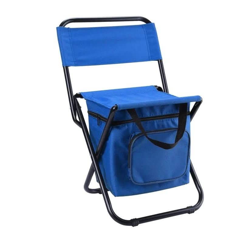 ChillCamp Portable Folding Chair — Backrest and Integrated Cool Bag