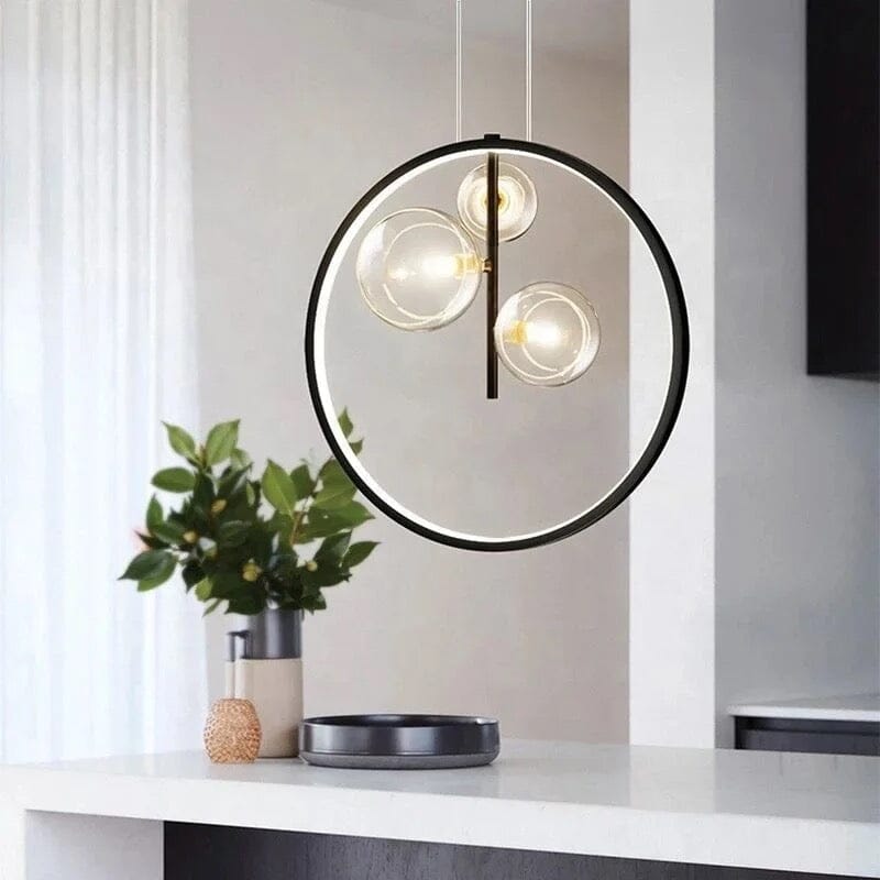 Luminette Glass Globe Pendant Light for Modern Kitchens