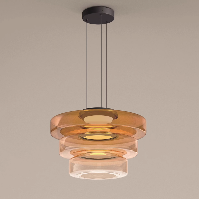 Jojo Glass Pendant Light Multi-tiered Structure | ventumra