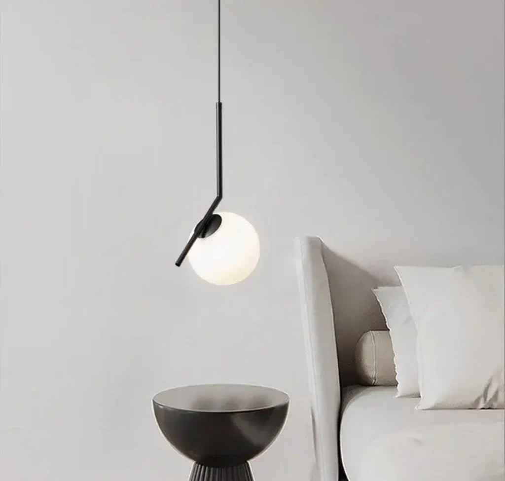 LumoSphere Pendant Light With Opal Glass Sphere Diffuser
