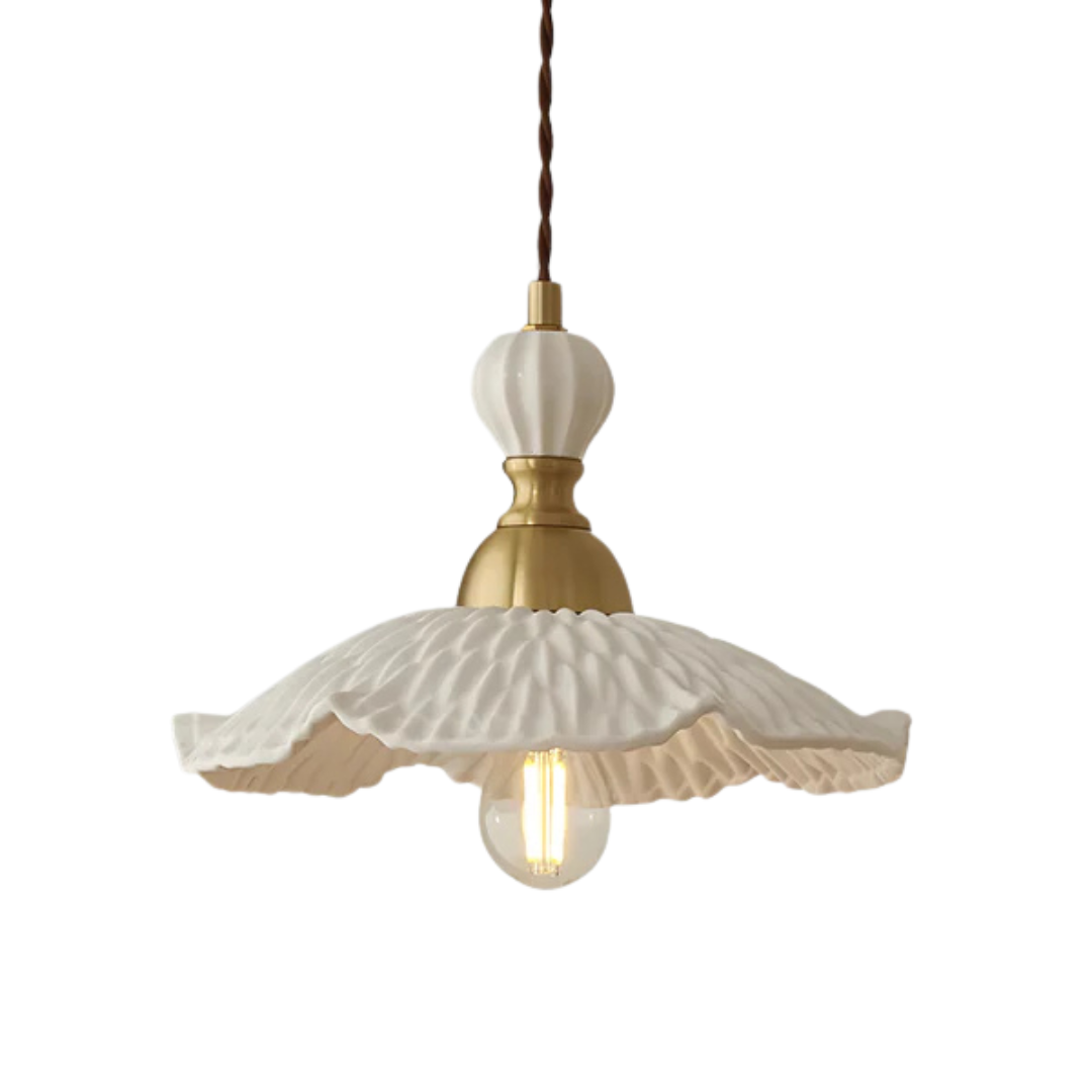 Linari Modern Japanese Ceramic Pendant Light for Dining Table
