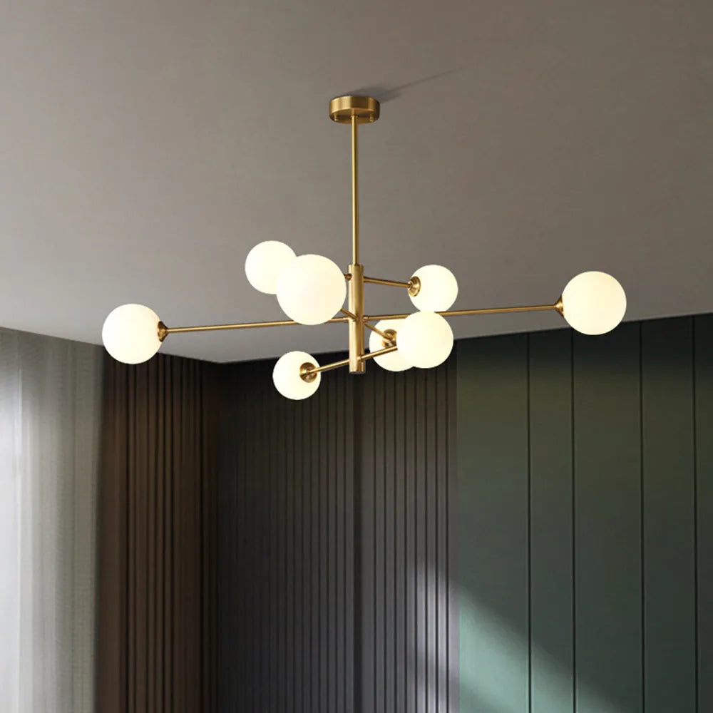 Valentina Modern Glass Shade Pendant Light, Copper/Black | ventumra