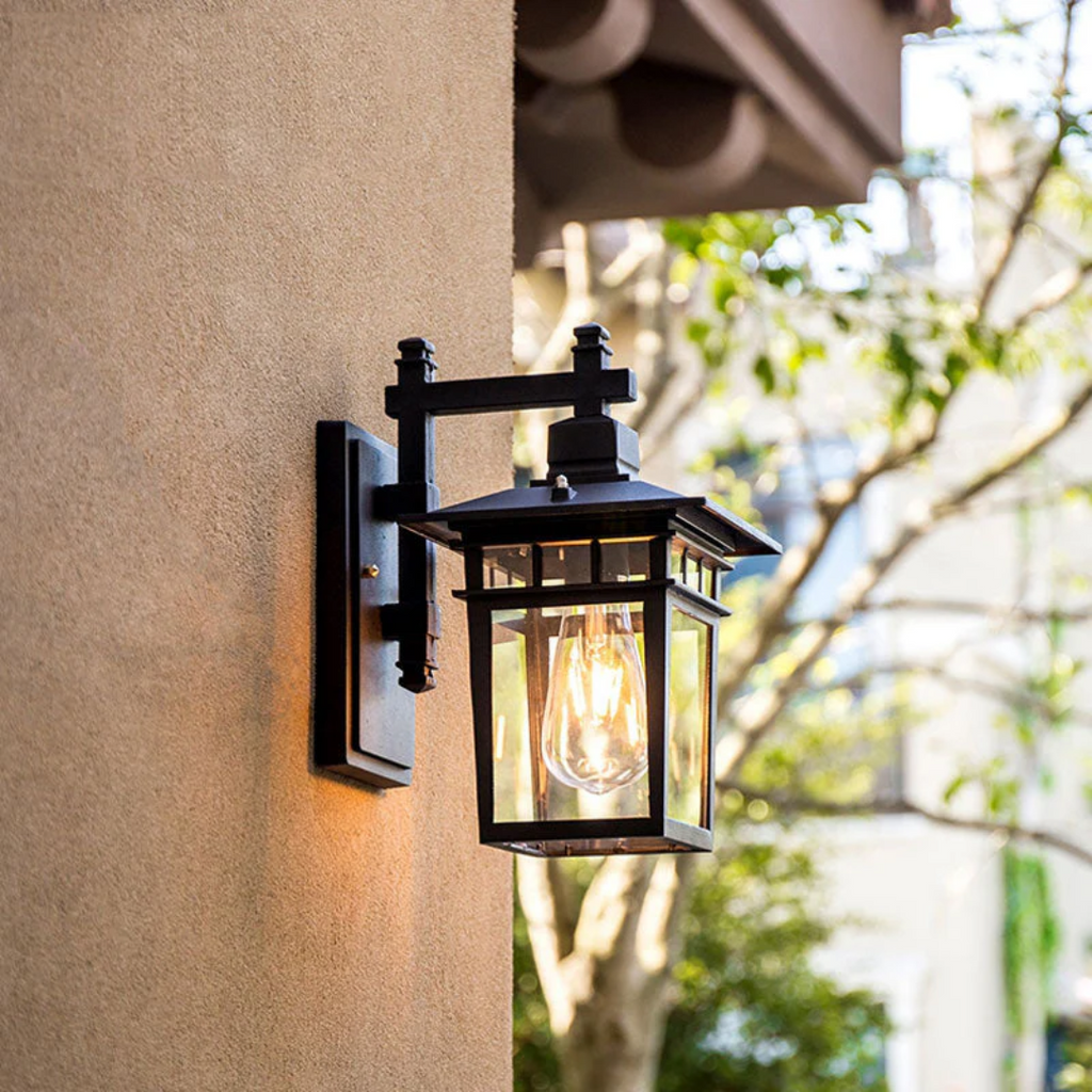 Kirrea Black Outdoor Wall Lamp For Elegant Garden Lighting