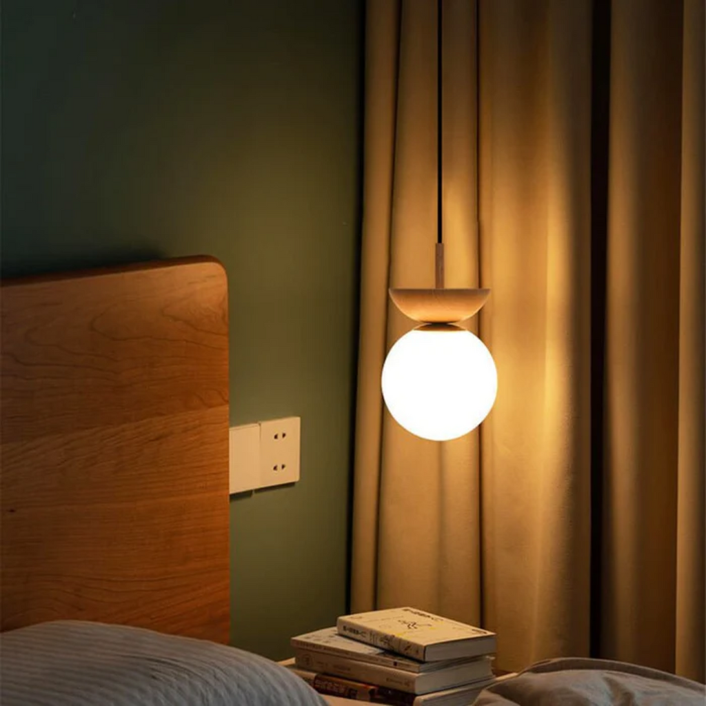 Hinode Japanese Style Dining Pendant Lamp With 3 Colors
