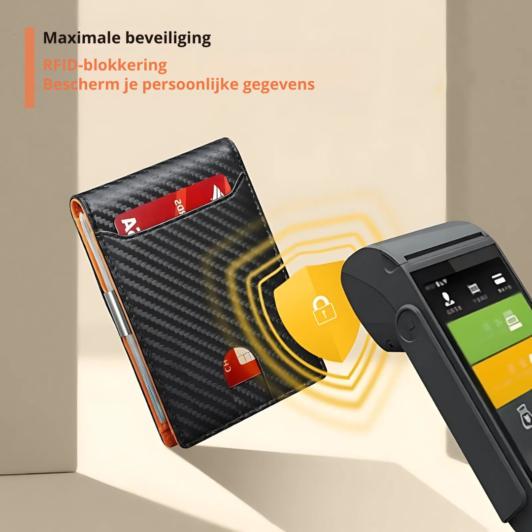 RFID-plånbok i läder för män — smidig, kompakt korthållare