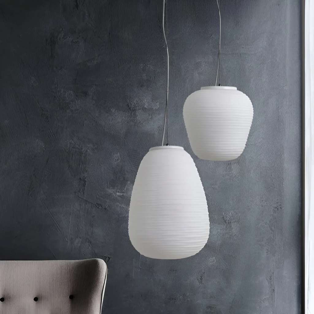 Svela | Scandinavian Opal Glass Pendant Lamp For Dining