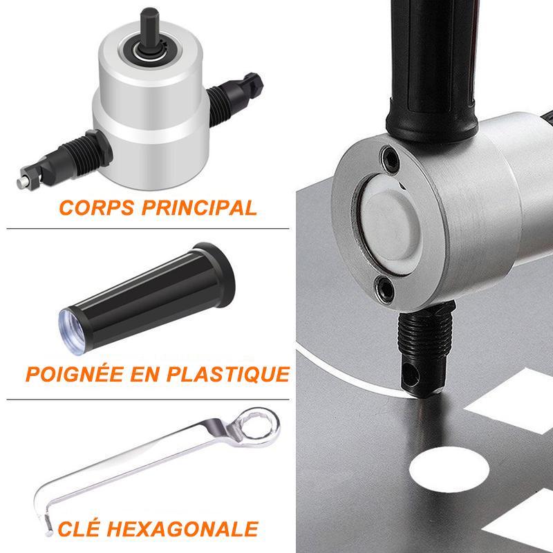 Twin-Head Sheet Metal Nibbler — Precision Cutting Tool
