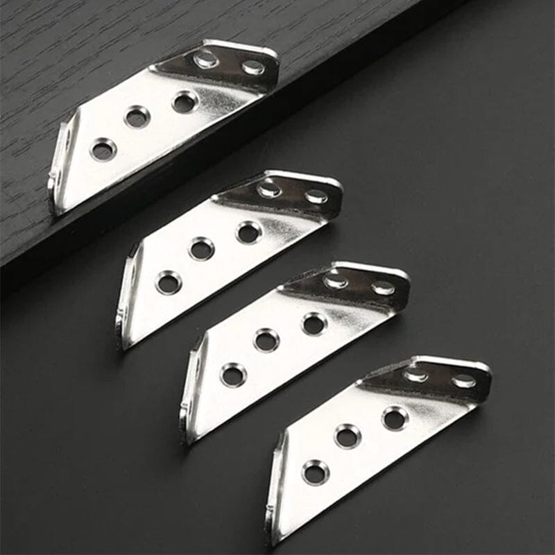 Stainless Steel Furniture Corner Connectors — Trapezoid Support