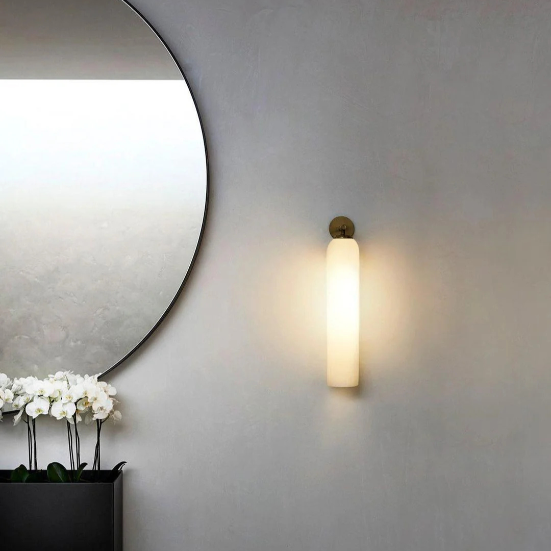 AuroraLume Glass Wall Lamp Creates Warm Indoor Glow