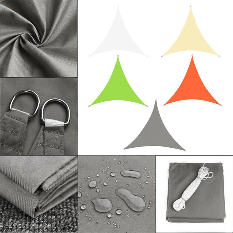 Triangular Sun Shade Sail — Patio Heat and UV Protection