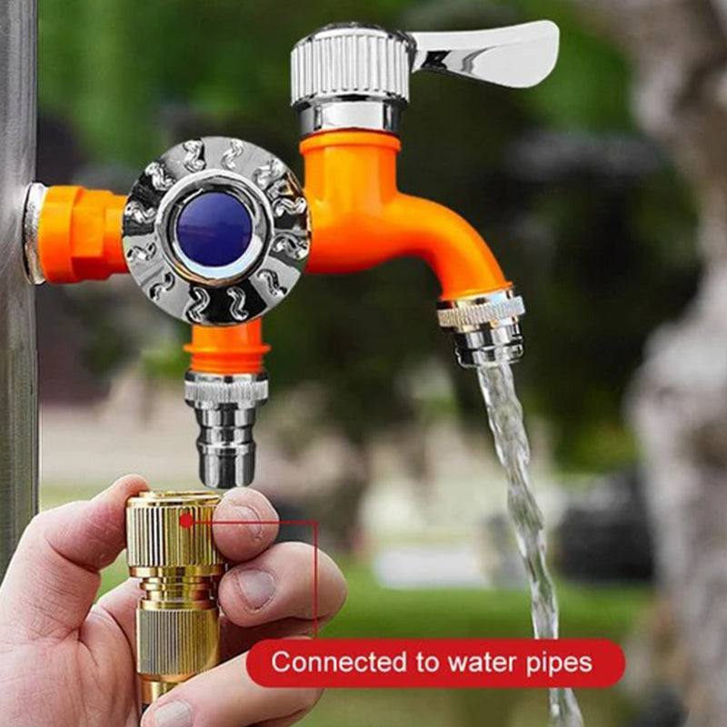AquaFlex dubbele kraan — twee afzonderlijke wateruitgangen