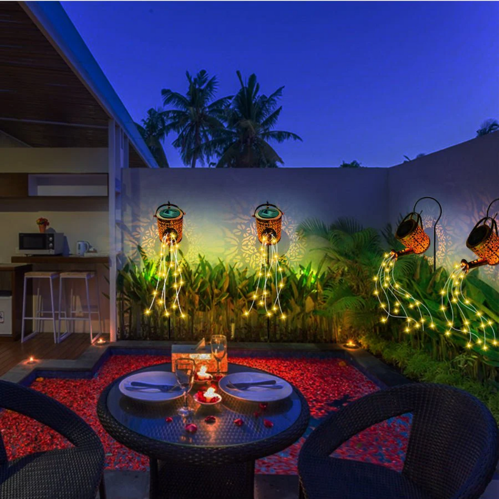 Luminara Solar Garden Lamp With Starry Outdoor Glow Effect