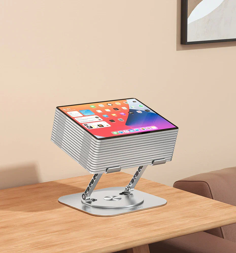 Suport ajustabil pentru laptop — rotație la 360 de grade și unghi de înclinare