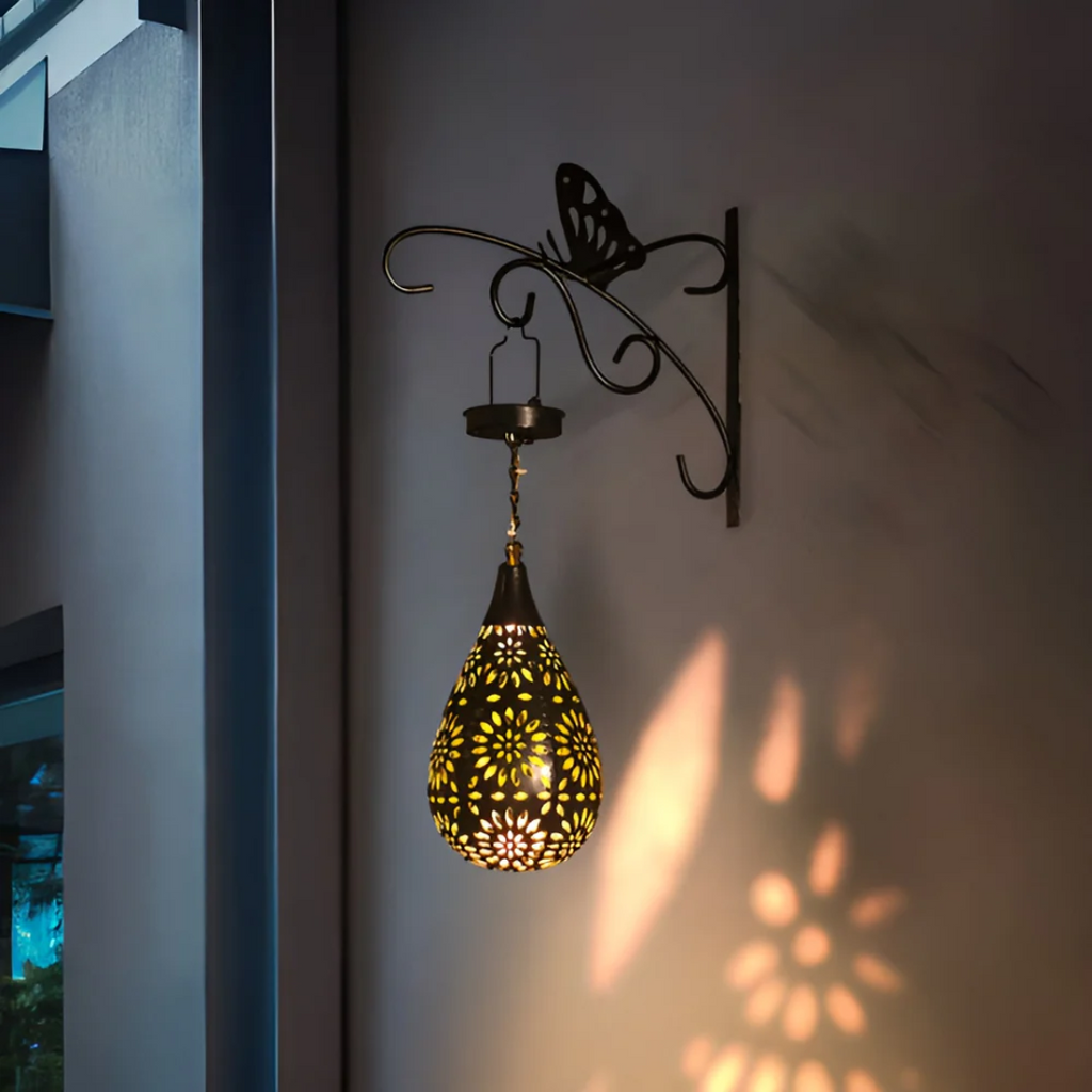 Auraleon Luxury Black Solar Garden Lamp Waterproof Led