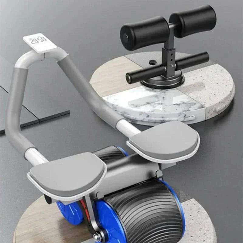 PulseFlex Fitness Roller — Spring-Assisted Design and Integrated Return Mechanism for Abdominal and Hip Training