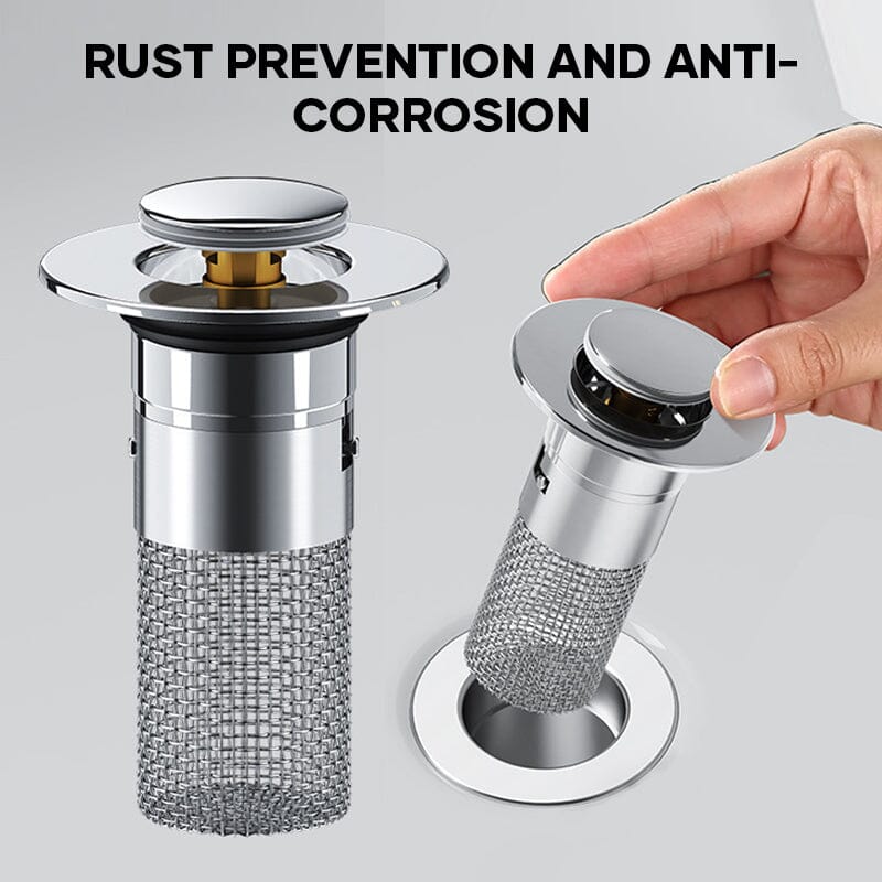 AquaGuard Stainless Steel Drain Strainer — Hair Catcher
