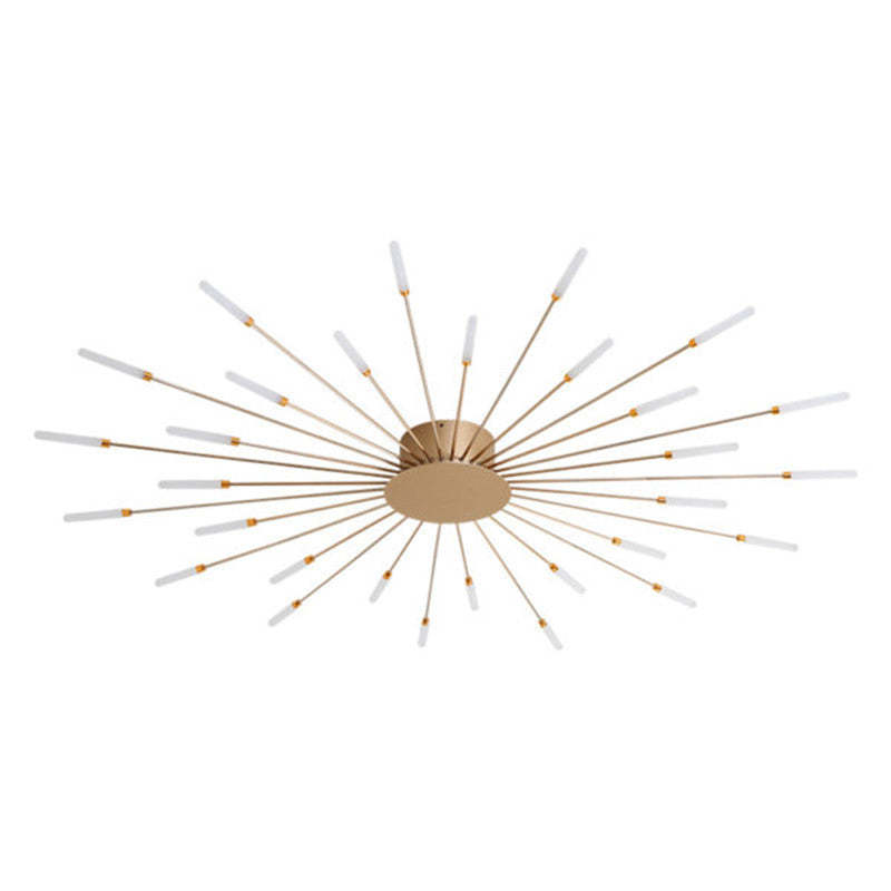 Wesley plafondslampe Fireworks, svart/gull | ventumra