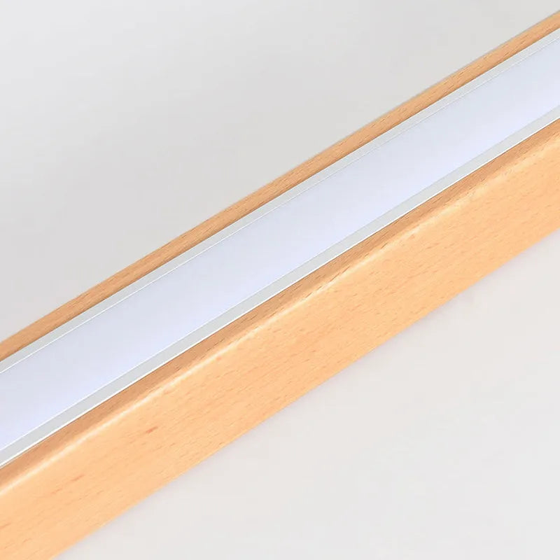 Arisha Linear Slim Ceiling Light, Wood | ventumra