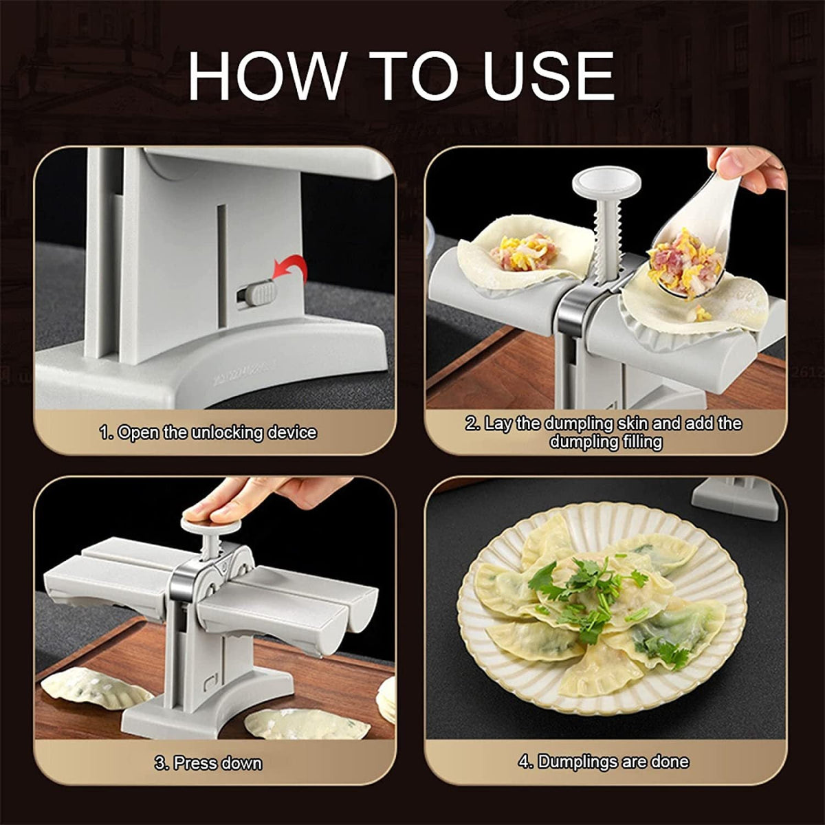 Dumpling Maker — Quick Preparation, Easy-Clean Design