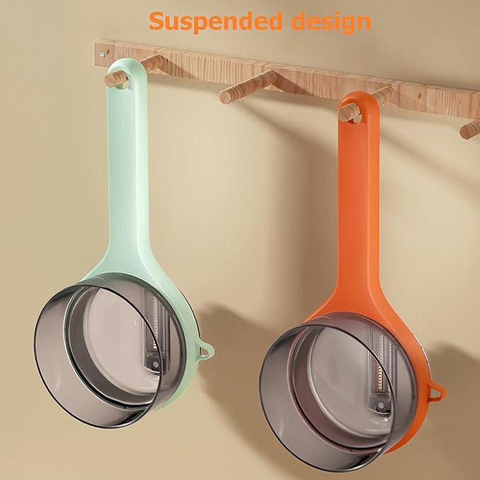 Stainless Steel Peeler with Integrated Peel Collection Container