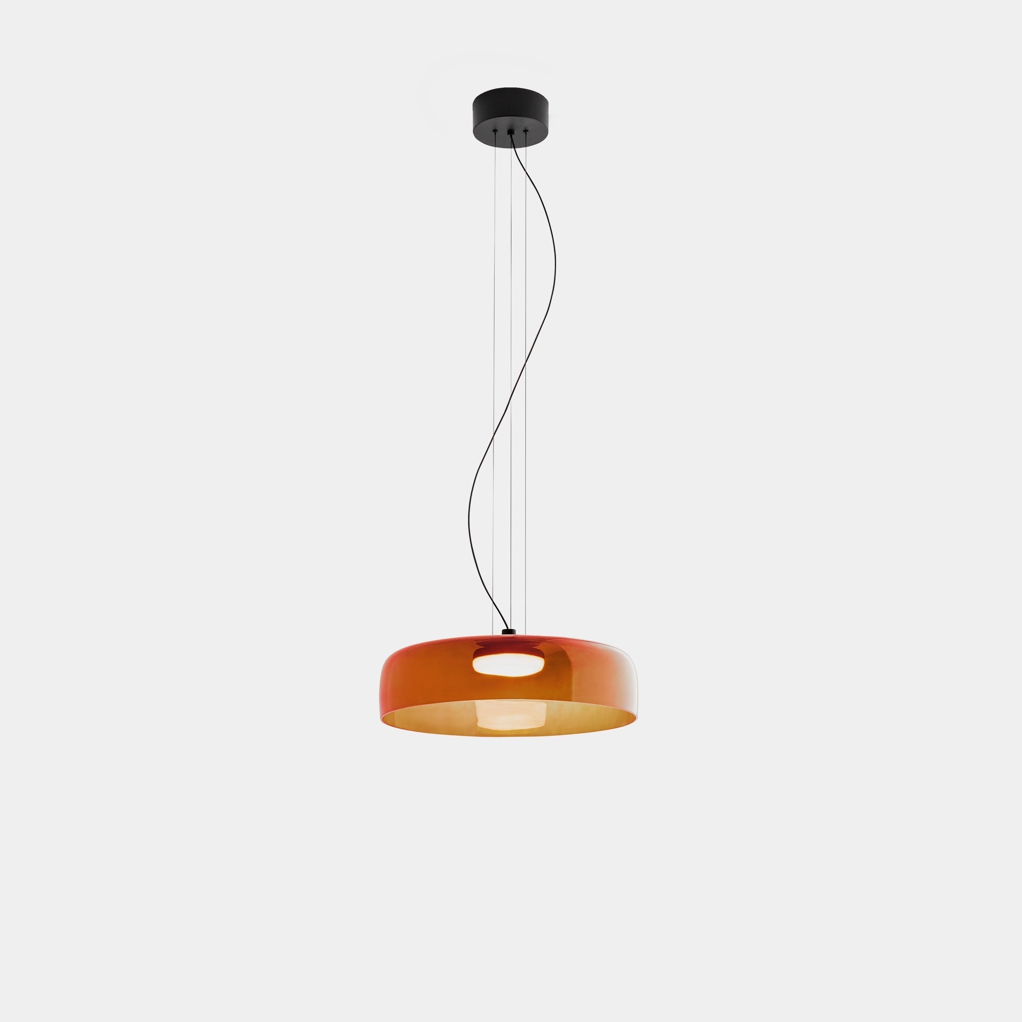 Calyra Glass and Metal Pendant Light for Dining Rooms