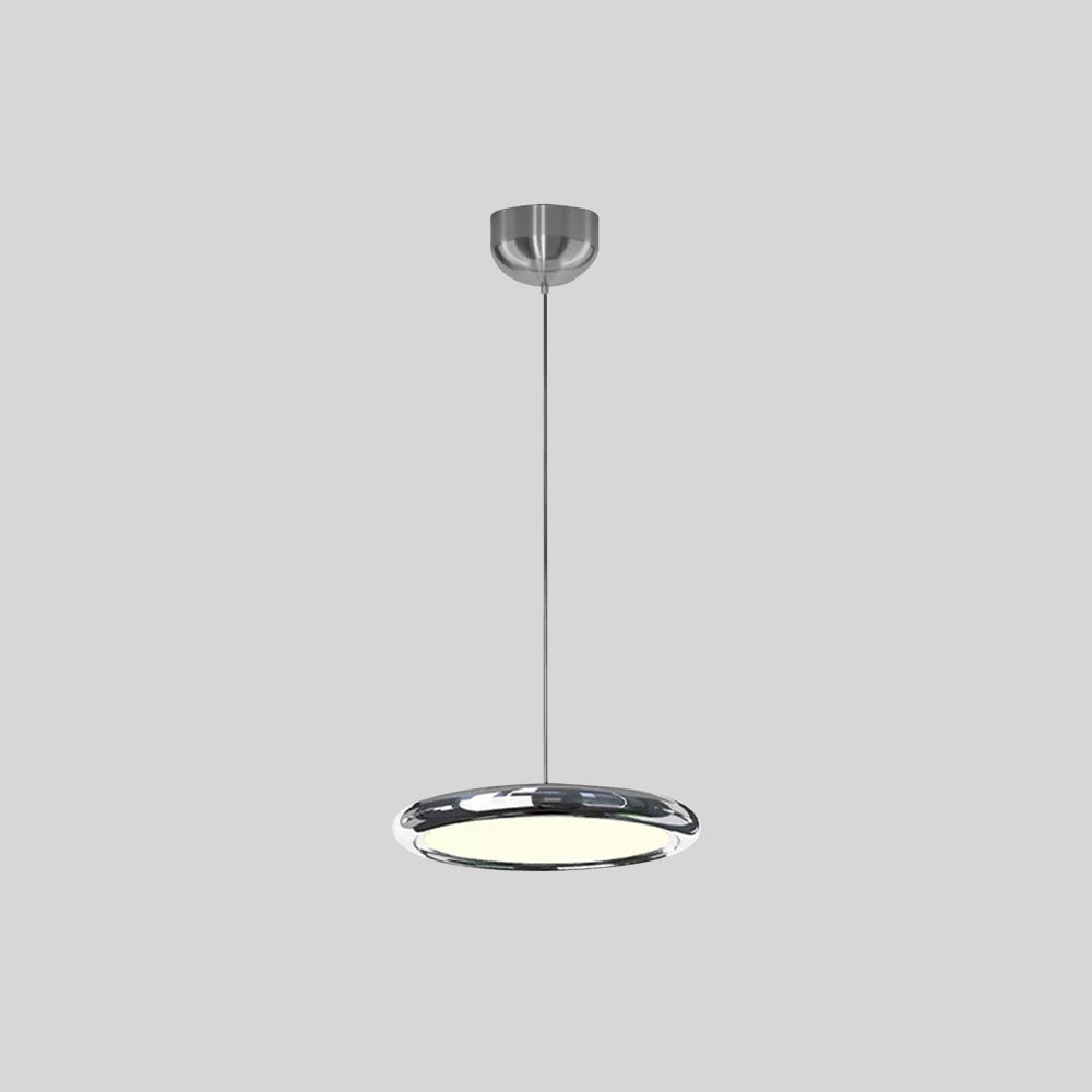 Arisha Minimalist Circular Metal Pendant Light,Silver/Gold/Rose Gold | ventumra