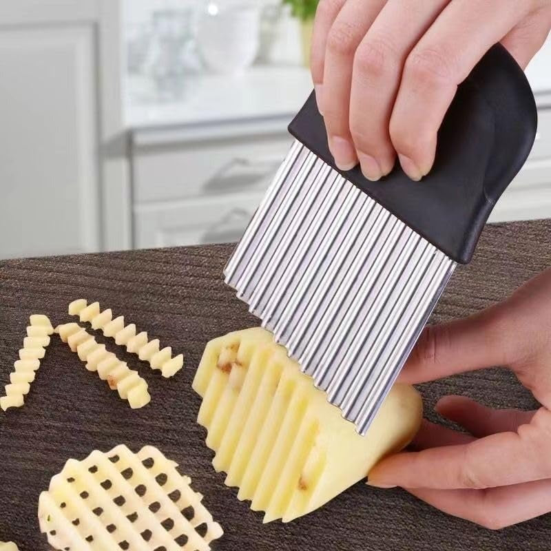 High-Quality Stainless Steel Crinkle Cutter — Rust-Resistant