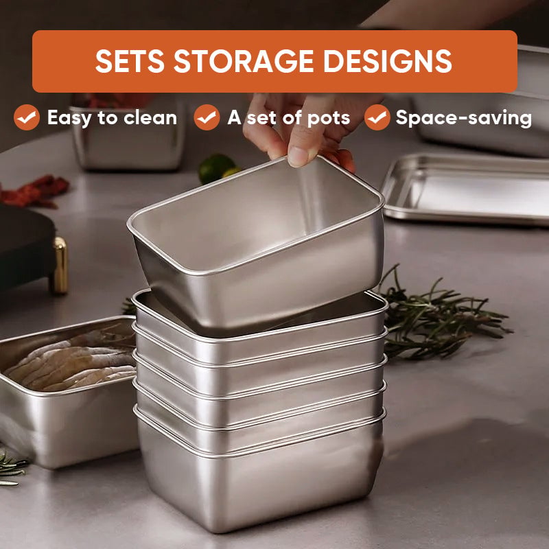 High-Quality Stainless Steel Containers for Food Storage