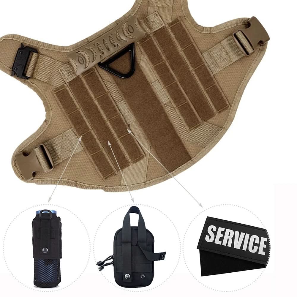 IronHound hundesele - robust komfortdesign, integreret øvre håndtag, aflastning af luftrøret
