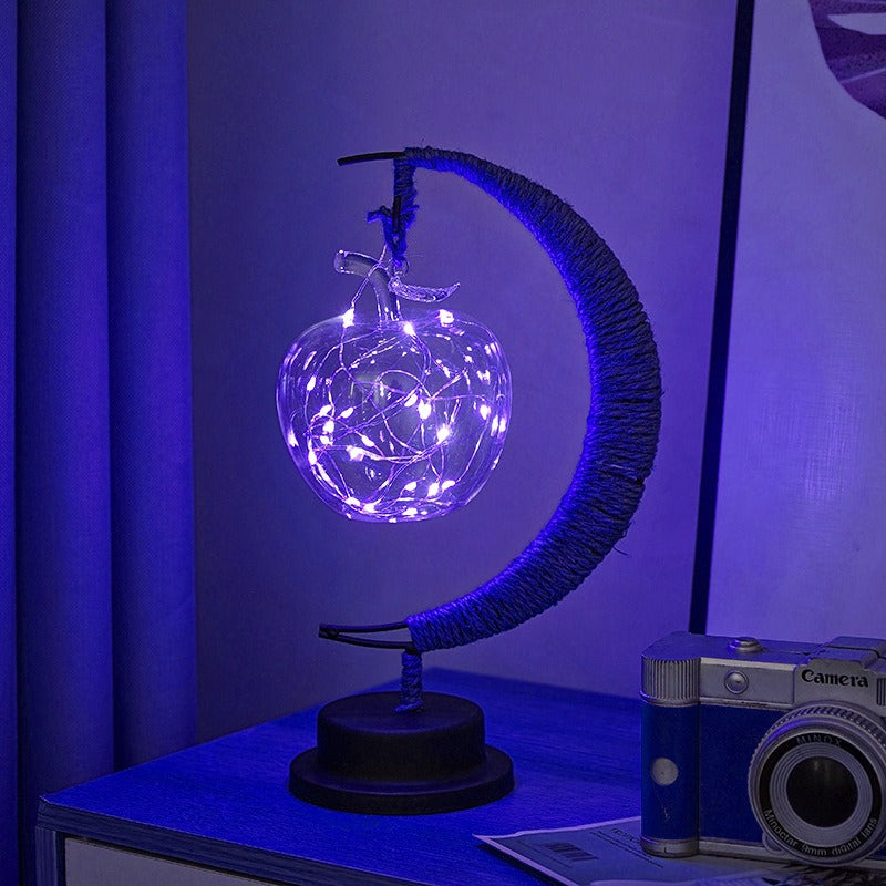 Aurelle | Warm Glass Moon Lamp for Soft Ambient Lighting