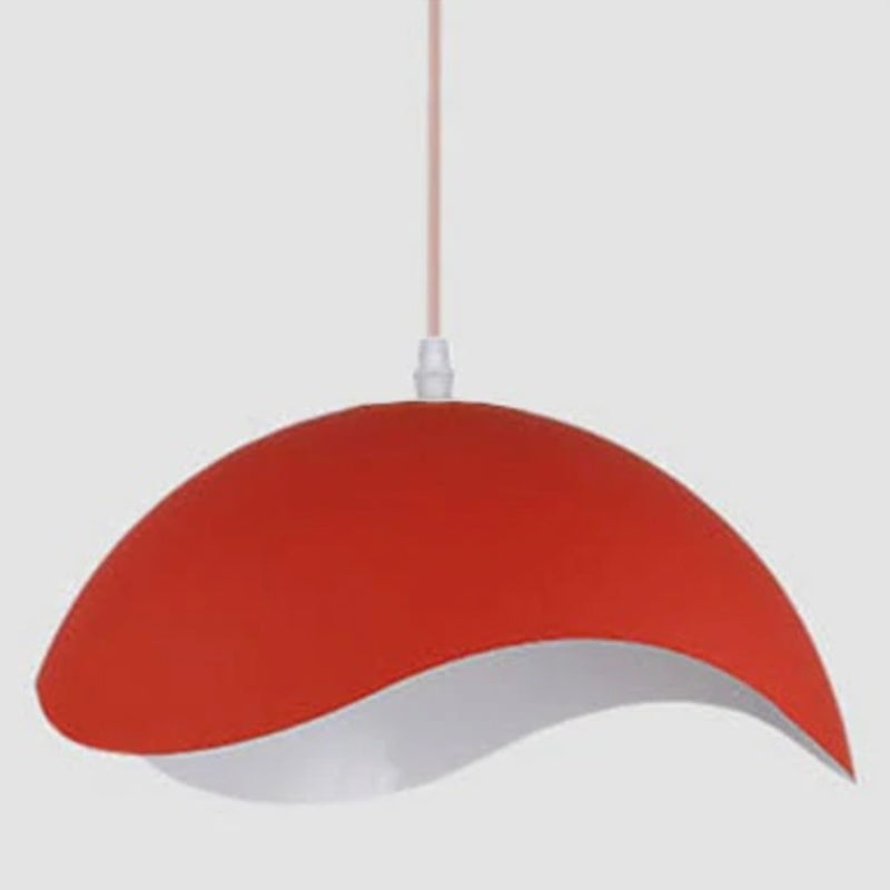 Valentina Colorful Shade Single Pendant Lights, Wood & Metal | ventumra