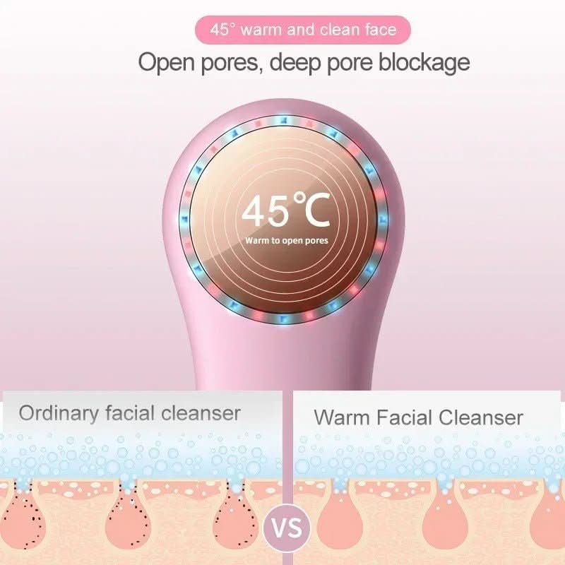 LumaGlow 3-In-1 Facial Brush — Pore Cleansing, Soothing Massage & Treatment