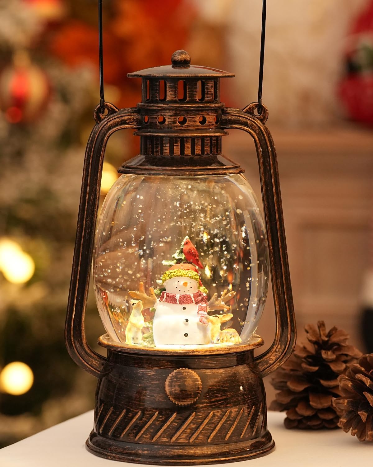 Pumpkin Autumn Decorative Lamp — Warm LED Light, 6-Hour Timer